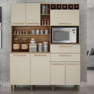 Armário de Cozinha Monte Rey 7 Portas 2 Gavetas