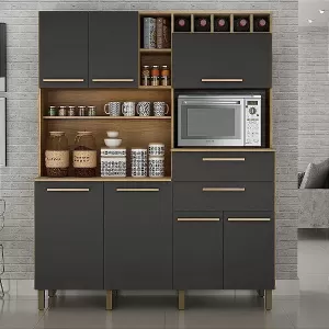 Armário de Cozinha Monte Rey 7 Portas 2 Gavetas