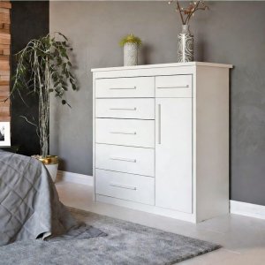 COMODA BATROL 1 PORTA 6 GAVETAS SPTA ELEGANCE