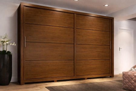 Guarda Roupa Casal Palace porta de correr 2.70 de Largura