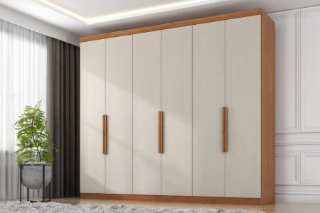 GUARDA ROUPA CASAL 6 PORTAS EVIDENCE