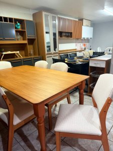 CONJ MESA SCAPIN MACIÇA ORLANDO 6 CADEIRAS