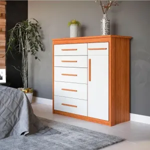 COMODA BATROL 1 PORTA 6 GAVETAS SPTA ELEGANCE