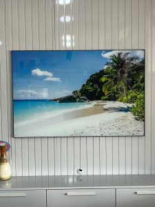 QUADRO DE PRAIA IMPRESSÃO NO VIDRO